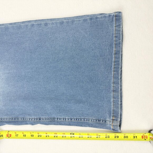 Vigoss Women's Wide-Leg Stretch Elastic Back Blue Denim Jeans Size 9/29 NWT - Picture 10 of 12